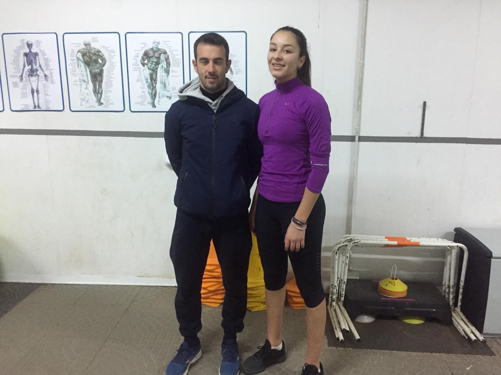 Il ritorno di Alessandra Bullone: preparazione fisica, impegno e passione insieme al prof Sorbino.