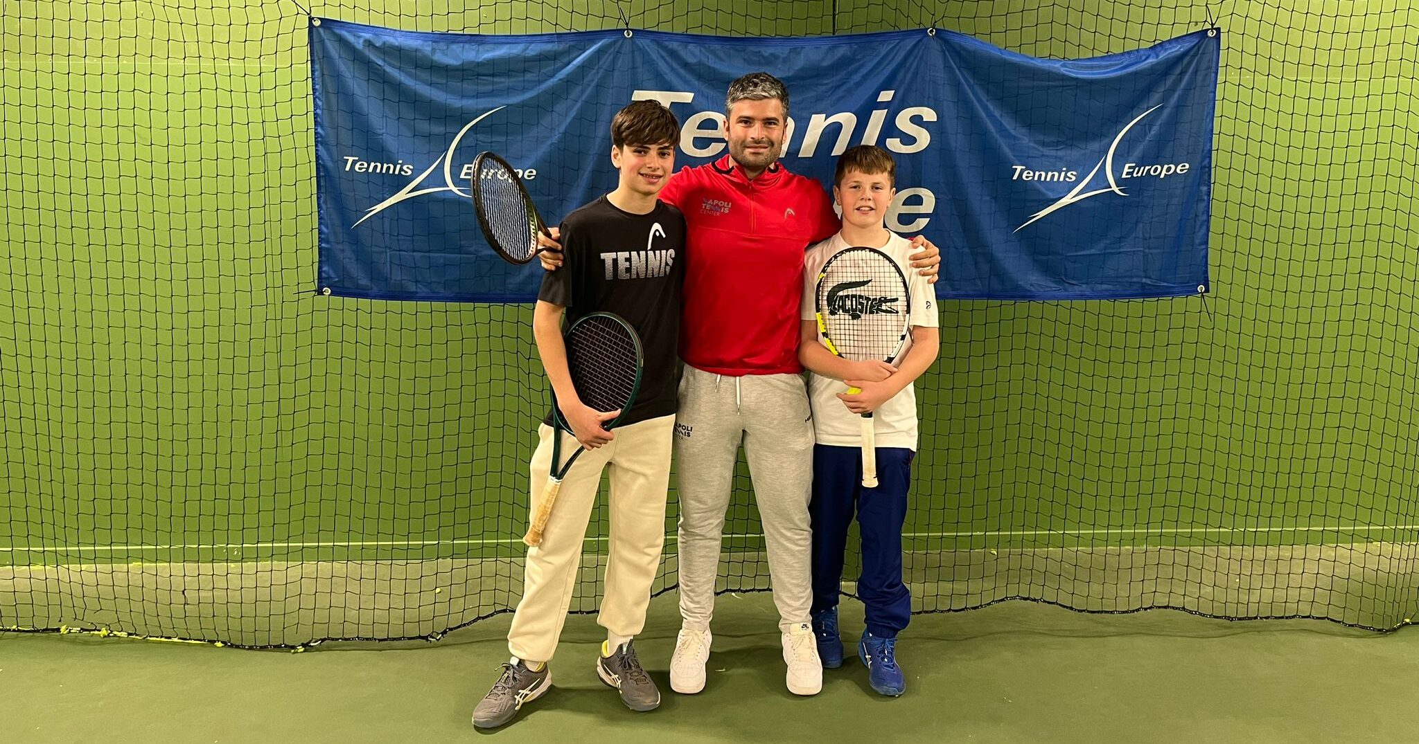 TENNIS EUROPE Under 14 con Stallone, Esposito e l’head coach Giovanni Rizzuti