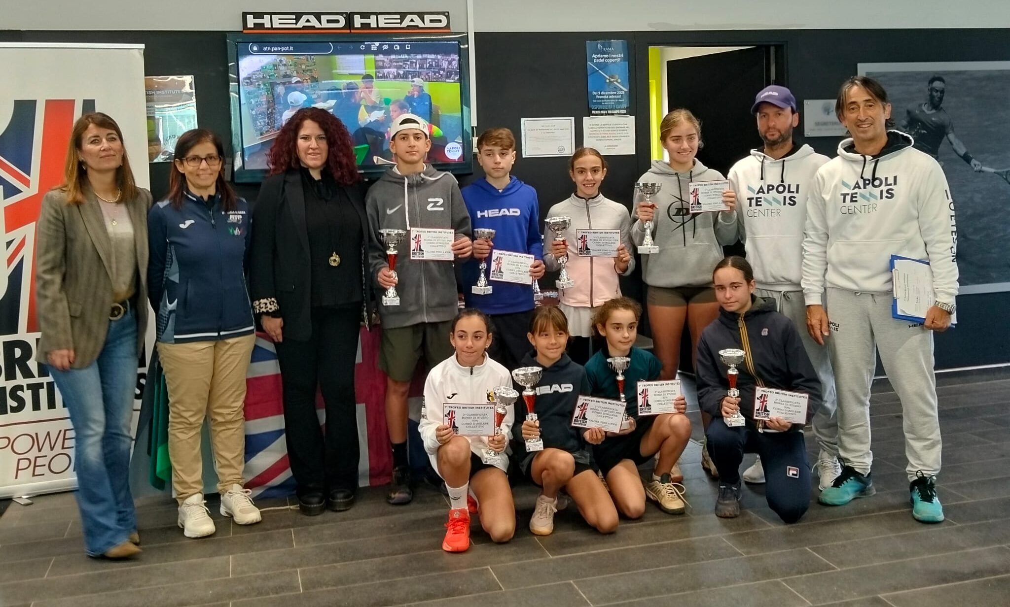 BRITISH INSTITUTES più forte del maltempo, festa del tennis con 8 finali