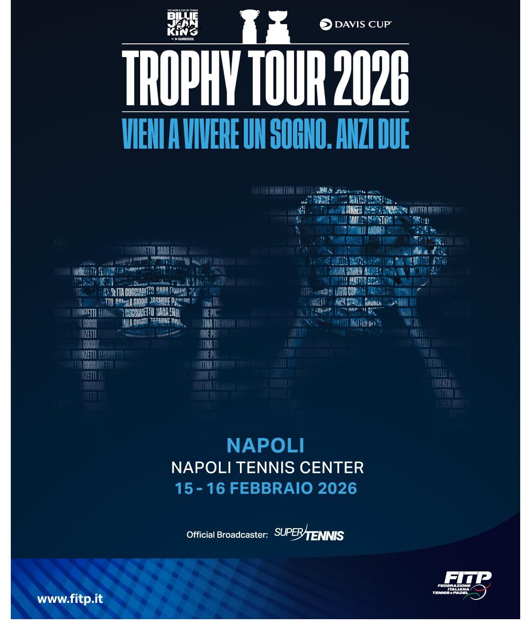 STORICO! I TROFEI DELLA COPPA DAVIS E DELLA BJK CUP alla Napoli Tennis Center