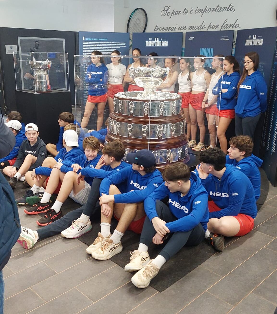 I TROFEI DI COPPA DAVIS e BJK Cup alla Napoli Tennis Center. La domenica più bella!