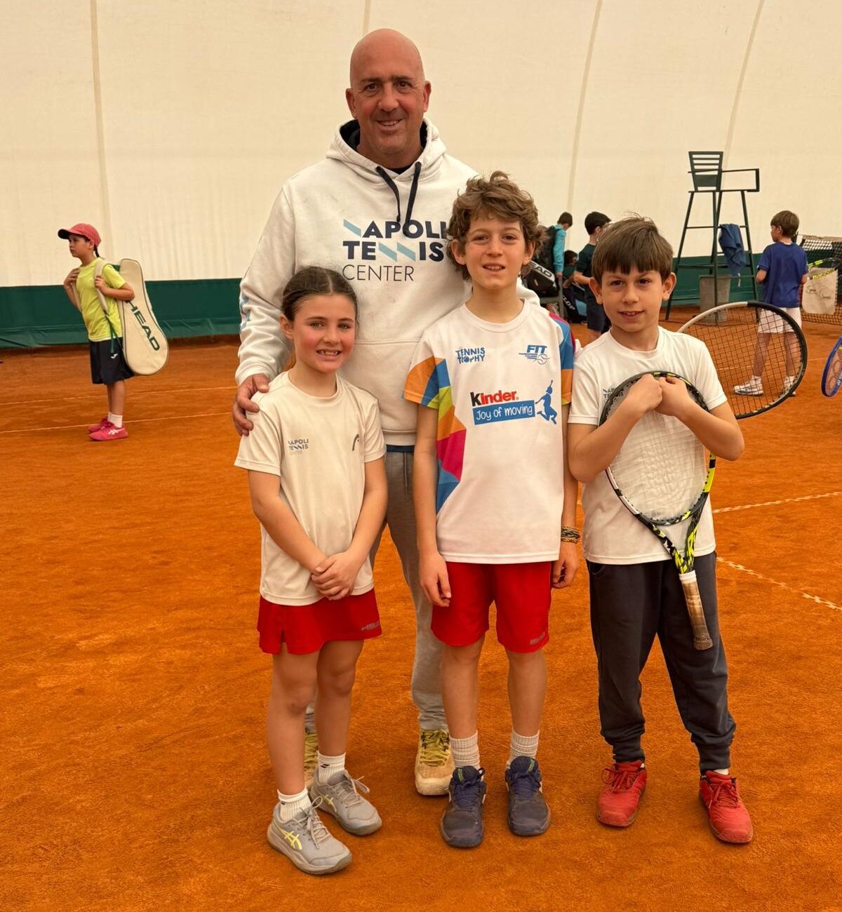 GLI ALLIEVI DELLA NAPOLI TENNIS CENTER al Raduno Cap di Napoli