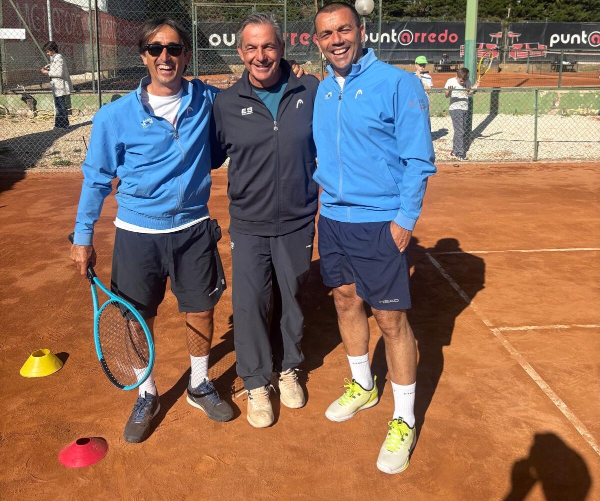 EMILIO SANCHEZ con Aldo Russo, inizia il tour: dal TC Viterbo al Chiappetta Village e al TC Vomero