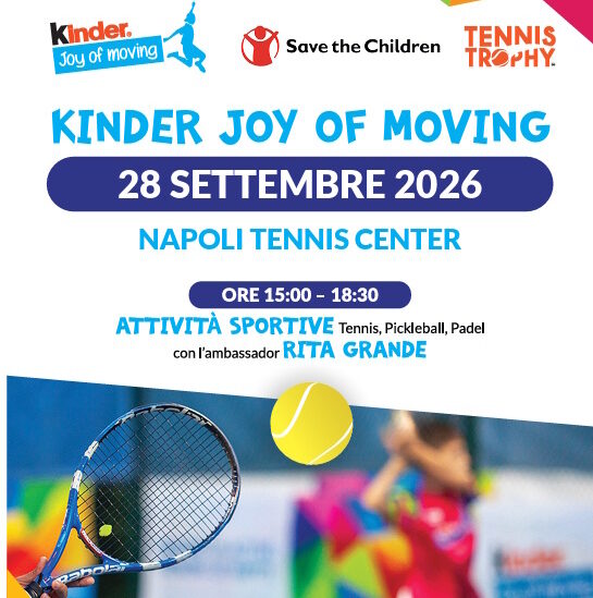 SAVE THE CHILDREN & KINDER JOY OF MOVING con Rita Grande e 40 ragazzi alla NTC lunedì 28 settembre