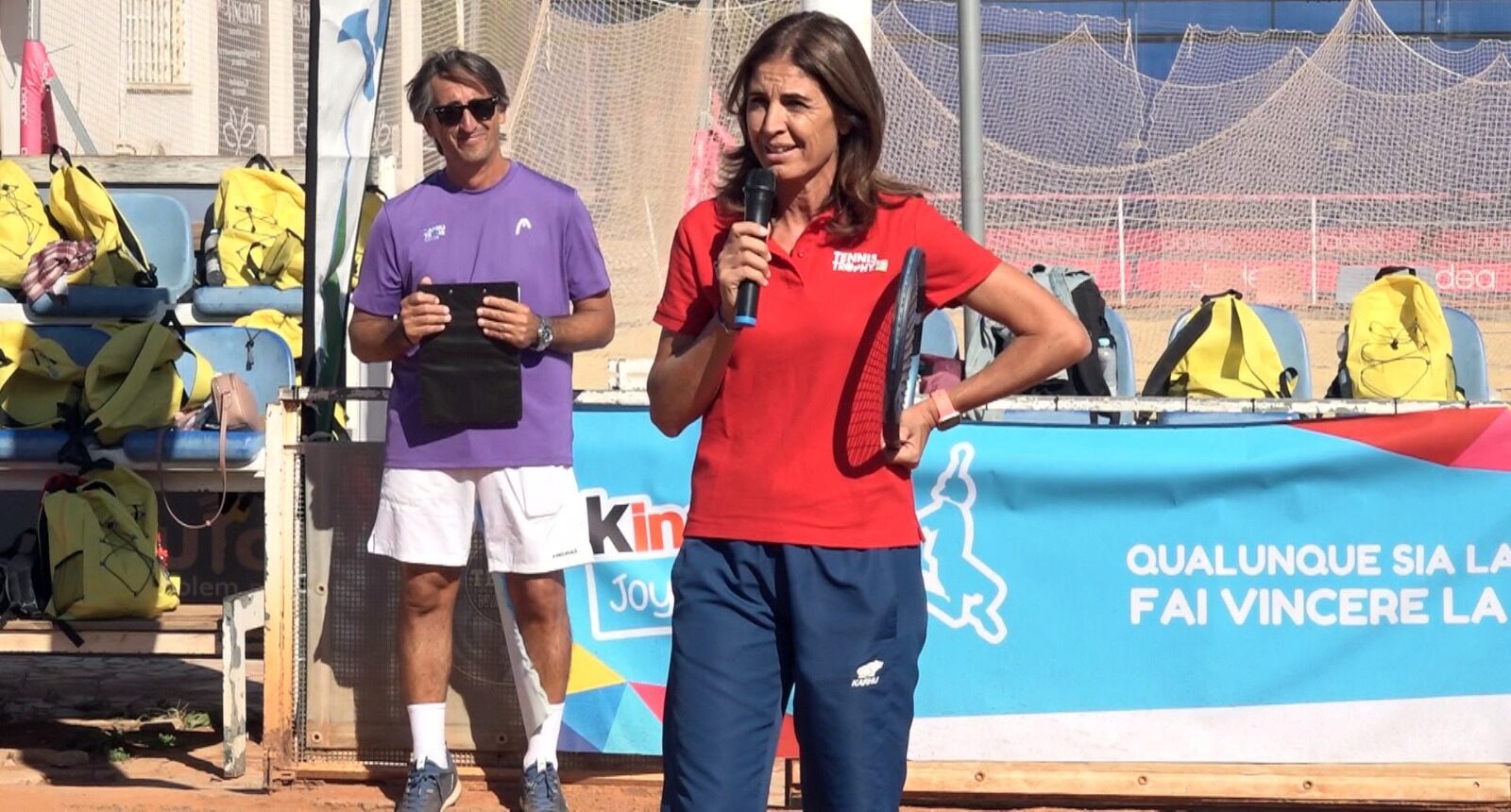 RITA GRANDE alla Napoli Tennis Center per il Progetto Save the Children e Kinder Joy of Moving